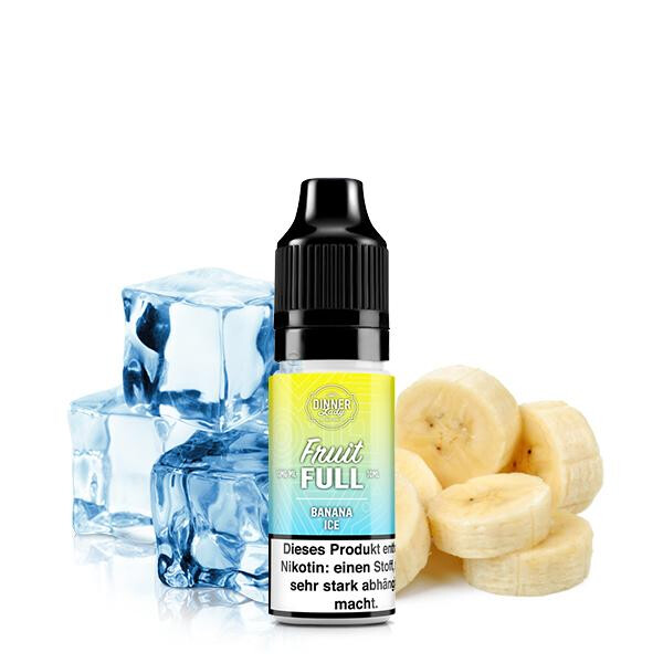 DINNER LADY FRUIT FULL Banana Ice Nikotinsalz Liquid 10 ml 10mg Nikotinmenge