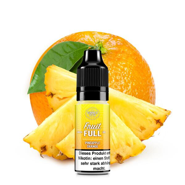 DINNER LADY FRUIT FULL Pineapple Orange Nikotinsalz Liquid 10 ml 10mg