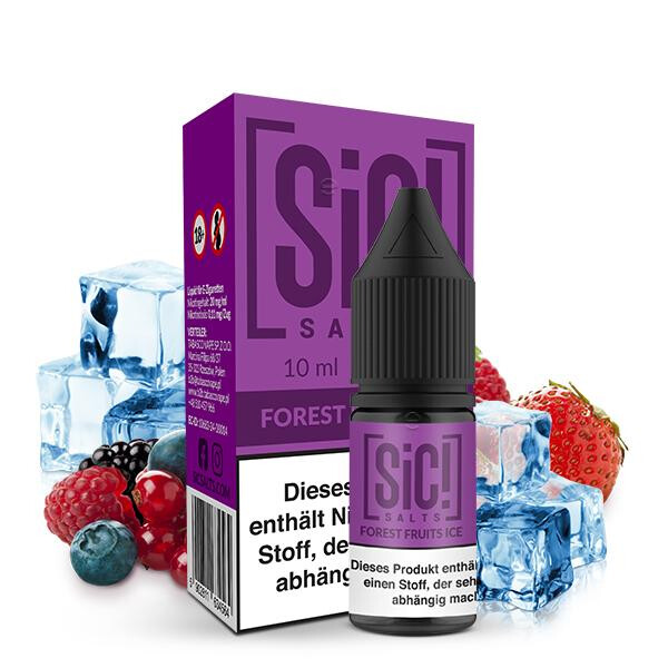 SIC! Forest Fruits Ice Nikotinsalz Liquid 10 ml 20mg Nikotinmenge