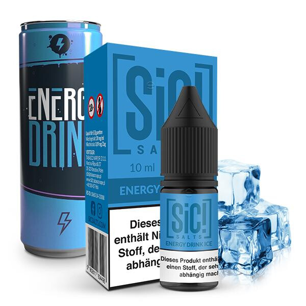 SIC! Energy Drink Ice Nikotinsalz Liquid 10 ml 10mg Nikotinmenge