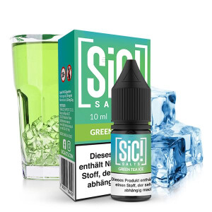 SIC! Green Tea Ice Nikotinsalz Liquid 10 ml 10mg...