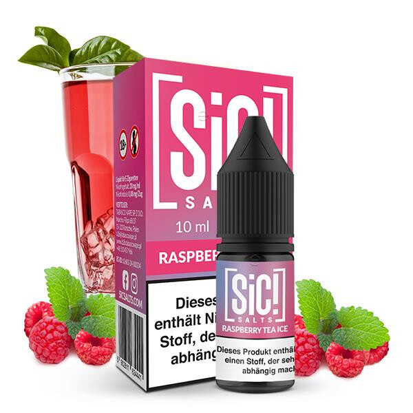 SIC! Raspberry Tea Ice Nikotinsalz Liquid 10 ml 10mg Nikotinmenge