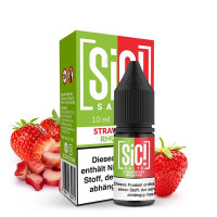 SIC! Strawberry Rhubarb Nikotinsalz Liquid 10 ml 10mg Nikotinmenge