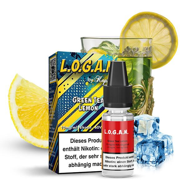 L.O.G.A.N. by Kapkas Flava Green Tea Lemon Nikotinsalz Liquid 10ml 10mg Nikotinmenge