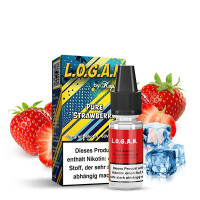 L.O.G.A.N. by Kapkas Flava Pure Strawberry Nikotinsalz Liquid 10ml 10mg Nikotinmenge