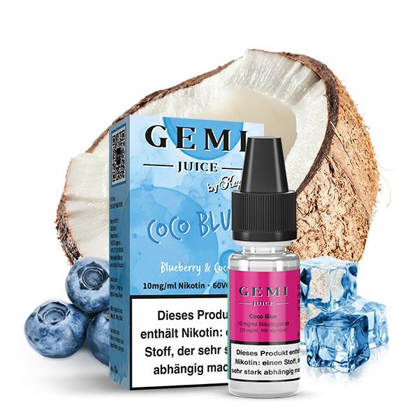 GEMI JUICE by Kapkas Flava Coco Blue Nikotinsalz Liquid 10ml 20mg Nikotinmenge