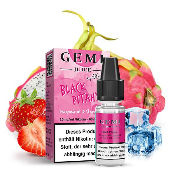 GEMI JUICE by Kapkas Flava Black Pitahya Nikotinsalz Liquid 10ml 10mg Nikotinmenge