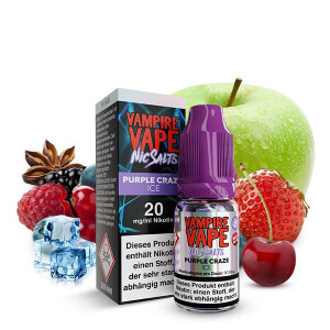 VAMPIRE VAPE Purple Craze Ice Nikotinsalz Liquid 10 ml...