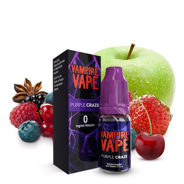 VAMPIRE VAPE Purple Craze Liquid 10ml 3mg Nikotinmenge