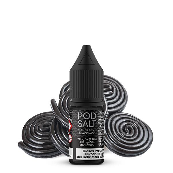 POD SALT CORE Black Jack Nikotinsalz Liquid 10 ml 11mg Nikotinmenge