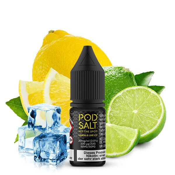 POD SALT CORE Lemon & Lime Ice Nikotinsalz Liquid 10 ml 11mg Nikotinmenge