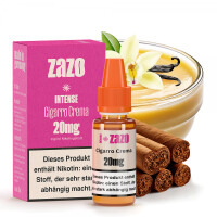 ZAZO INTENSE Cigarro Crema Nikotinsalz Liquid 20mg Nikotinmenge