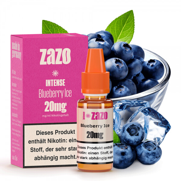 ZAZO INTENSE Blueberry Ice Nikotinsalz Liquid 10mg Nikotinmenge
