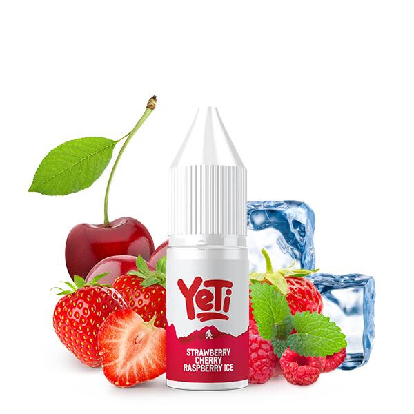 YETI SUMMIT Strawberry Cherry Raspberry Ice Nikotinsalz Liquid 10 ml 20mg