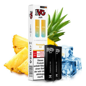 2x IVG Air Prefilled Pod - Pineapple Ice 20mg Nikotinmenge