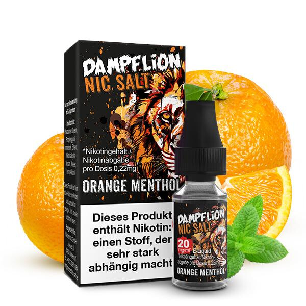 DAMPFLION INTENSE Orange Menthol Nikotinsalz Liquid 10ml 20mg Nikotinmenge