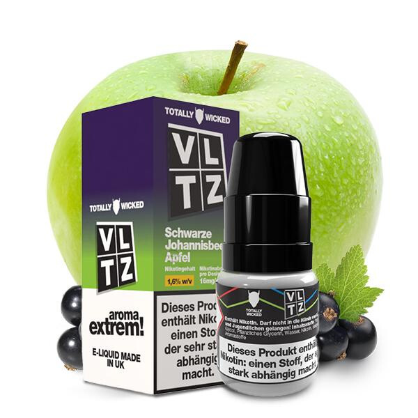 VLTZ Schwarze Johannisbeere Apfel Nikotinsalz Liquid 10ml 10mg Nikotinmenge