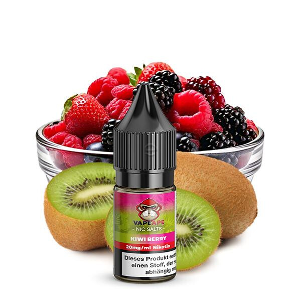 VAPEAPE Kiwi Berry Nikotinsalz Liquid 10 ml 10mg Nikotinmenge