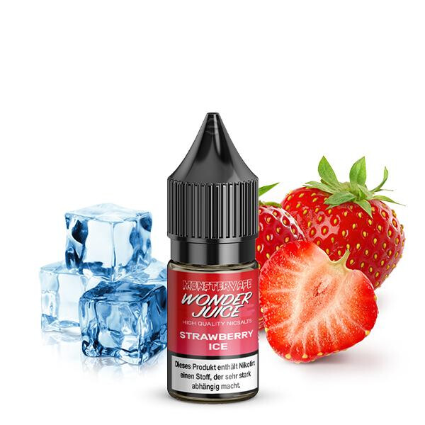 WONDERJUICE Strawberry Ice Nikotinsalz Liquid 10 ml 20mg Nikotinmenge