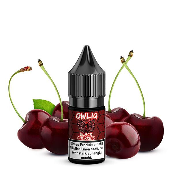 OWLIQ Black Cherries Nikotinsalz Liquid 10 ml 10mg Nikotinmenge