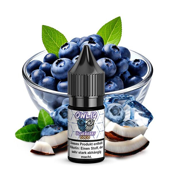 OWLIQ Blueberry Coco Nikotinsalz Liquid 10 ml 20mg Nikotinmenge