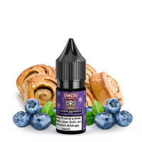 OWLIQ Weihnachtsedition Blaubeer Zimtschnecke Nikotinsalz Liquid 10 ml 10mg Nikotinmenge