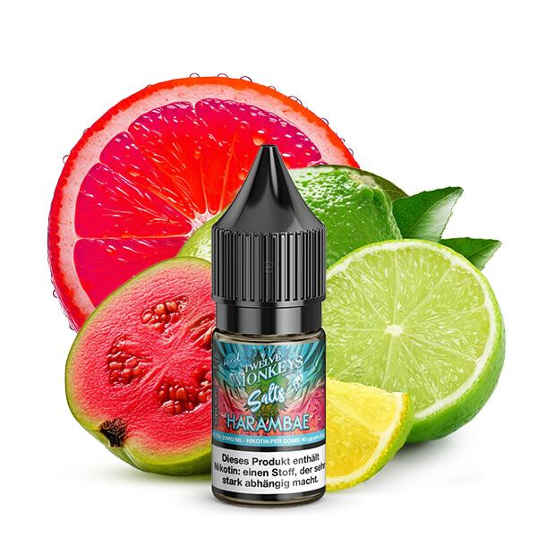 TWELVE MONKEYS Harambae Iced Nikotinsalz Liquid 10 ml 20mg Nikotinmenge