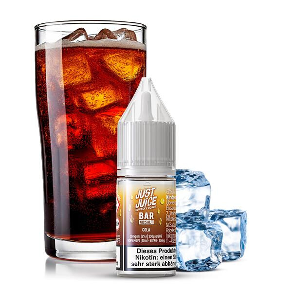 JUST JUICE BAR RANGE Cola Nikotinsalz Liquid 10 ml 20mg Nikotinmenge