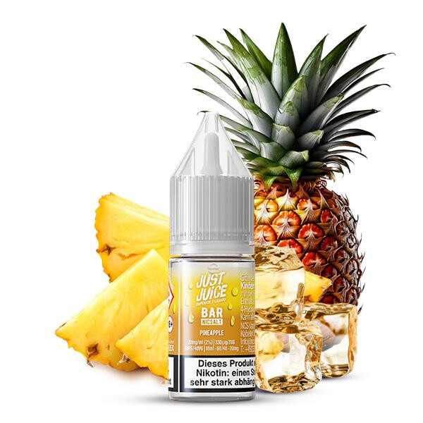 JUST JUICE BAR RANGE Pineapple Nikotinsalz Liquid 10 ml 20mg Nikotinmenge