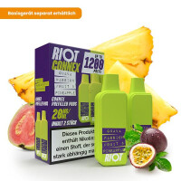 2x RIOT SQUAD Connex Pod - Guava Passionfruit & Pineapple 20mg Nikotinmenge