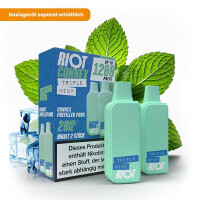 2x RIOT SQUAD Connex Pod - Triple Mint 20mg Nikotinmenge
