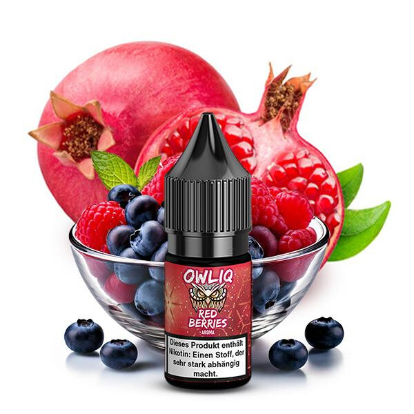 OWLIQ Red Berries Nikotinsalz Liquid 10 ml 10mg Nikotinmenge