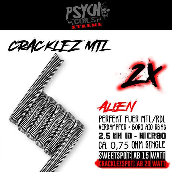 Psycho Coils Cracklez MTL Selbstwickler