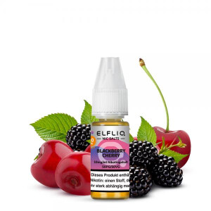 ELFBAR ELFLIQ Blackberry Cherry Nikotinsalz Liquid 10 ml...