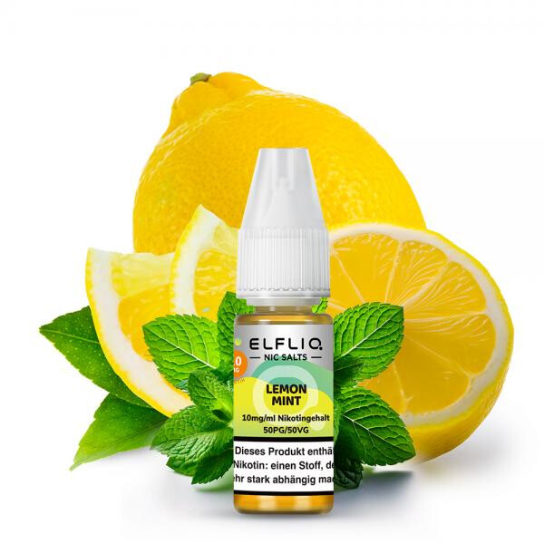 ELFBAR ELFLIQ Lemon Mint Nikotinsalz Liquid 10 ml 20mg Nikotinmenge