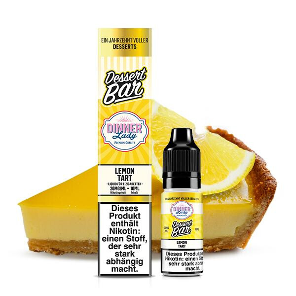 DINNER LADY Lemon Tart Nikotinsalz Liquid 10 ml 10mg Nikotinmenge