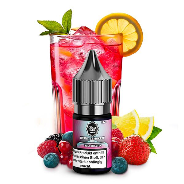 CLOUDBAR Berry Lemonade Ice Nikotinsalz Liquid 10ml 20mg Nikotinmenge