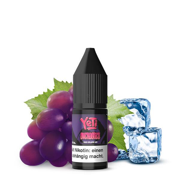 YETI OVERDOSED Red Grape Ice Nikotinsalz Liquid 10 ml 10mg Nikotinmenge