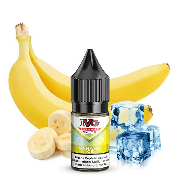 IVG INTENSE Banana Ice Nikotinsalz Liquid 10 ml 20mg Nikotinmenge