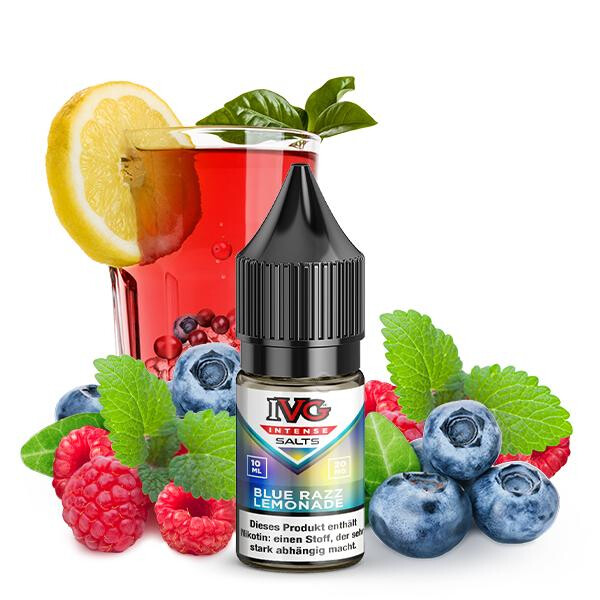IVG INTENSE Blue Razz Lemonade Nikotinsalz Liquid 10 ml 20mg Nikotinmenge