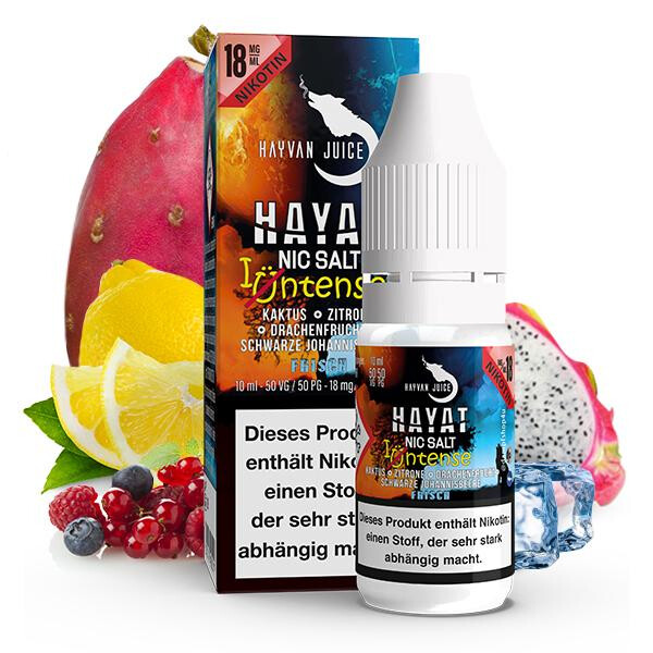 HAYVAN JUICE INTENSE Hayat Nikotinsalz Liquid 10ml 10mg Nikotinmenge