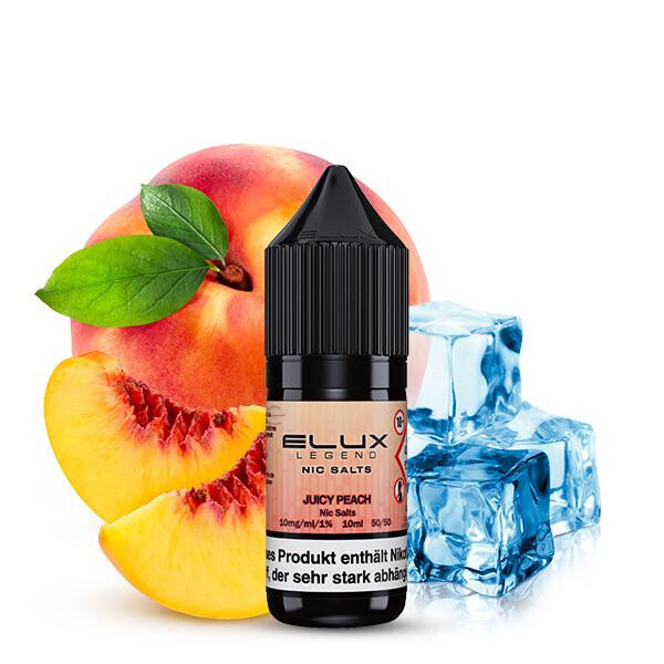 ELUX Juicy Peach Nikotinsalz Liquid 10 ml 10mg Nikotinmenge