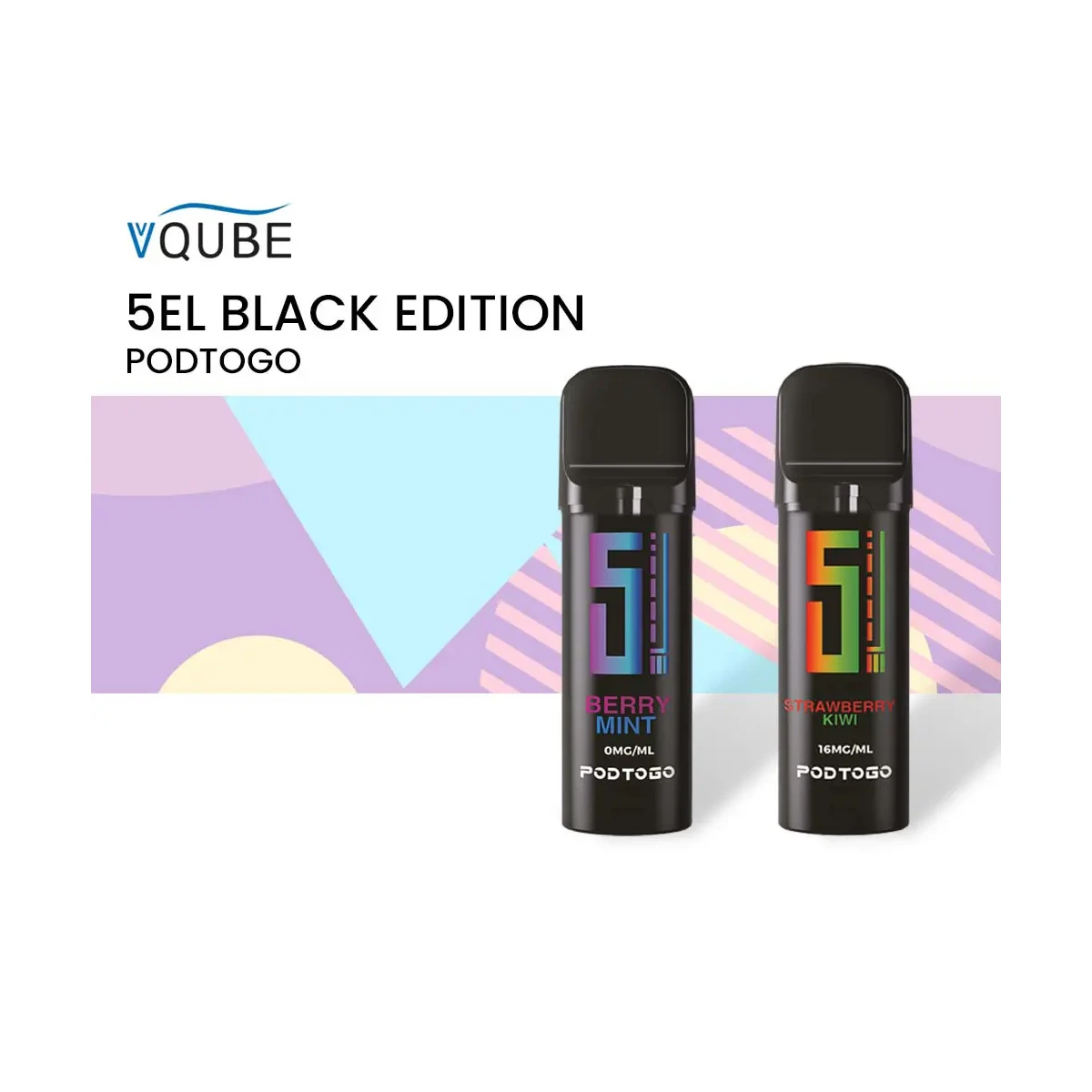 5EL PodToGo Pods Black Edition | Prefilled u. Wiederbefllbar | 2ml, 3,99
